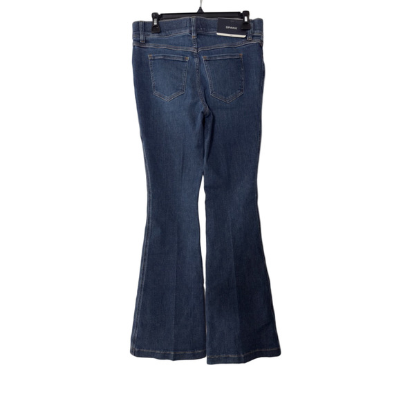 Women's SPANX Blue Flare Jeans Petite size medium - Picture 4 of 6